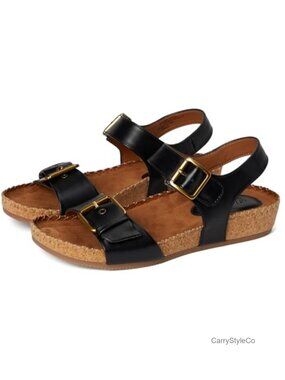 Bohemian Slide Sandals Adjustable Faux Leather Flat Open Toe Casual